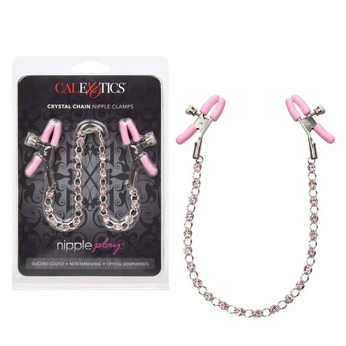 California Exotics Couples California Exotics Nipple Play Crystal Chain Nipple Clamps