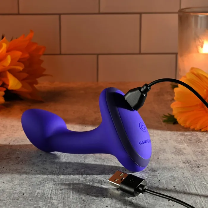 Evolved Evolved Gender X Anybodys Plug Vibrating Anal Plug Purple Anal