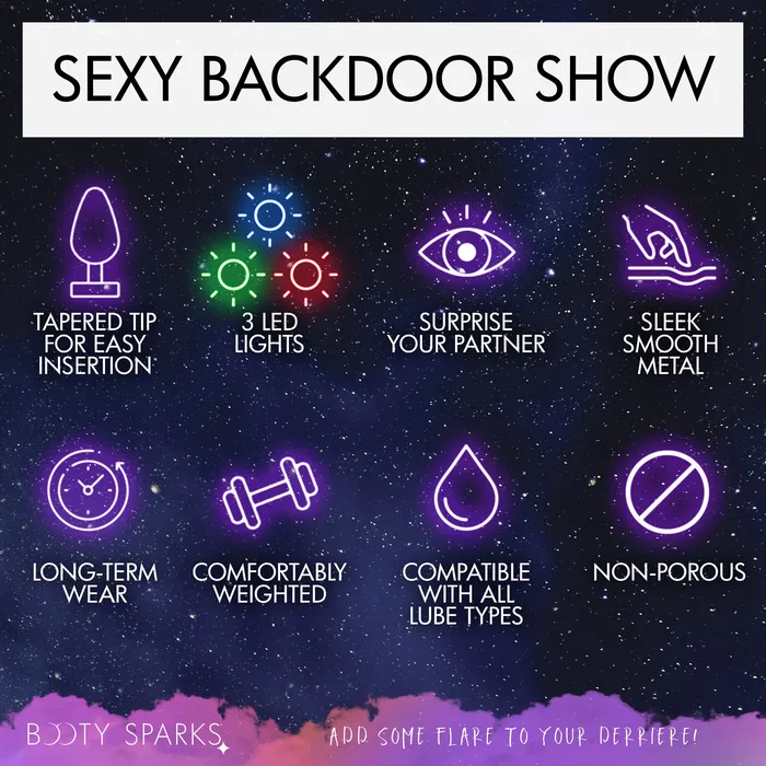 Booty Sparks Male Sex Toys Light Up Small Anal Plug