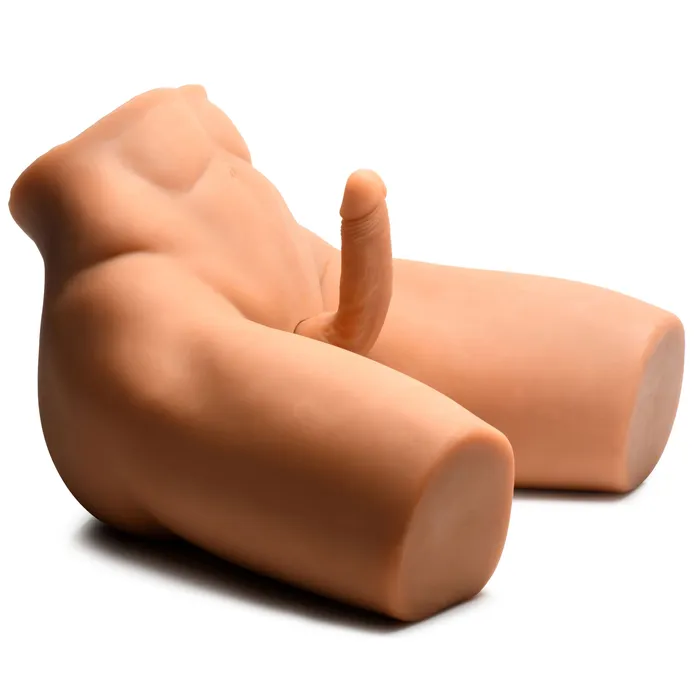 Jock Female Sex Toys Poseable Torso with Thrusting Dildo