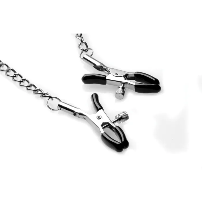 Silicone Ball Gag with Nipple Clamps Strict Male Sex Toys
