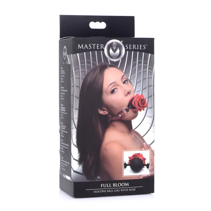 Silicone Ball Gag with Rose Master Series Male Sex Toys
