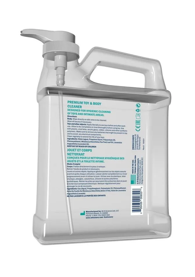 Swiss Navy Vibrators Swiss Navy Toy and Body Cleaner 128oz 1 Gallon