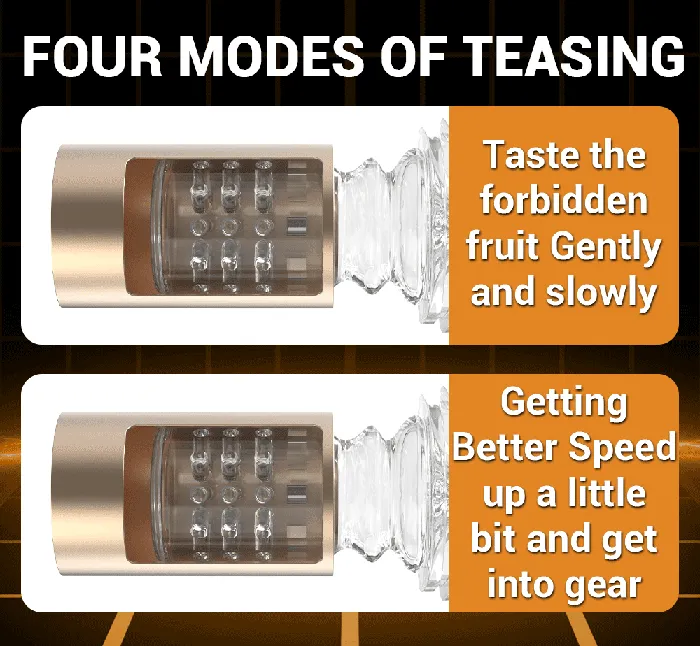 3 Speeds 5 Frequencies Automatic Heating Telescopic Sucking Vagina Massage Male Masturbator Cup SIMU PARADISE Male Sex Toys