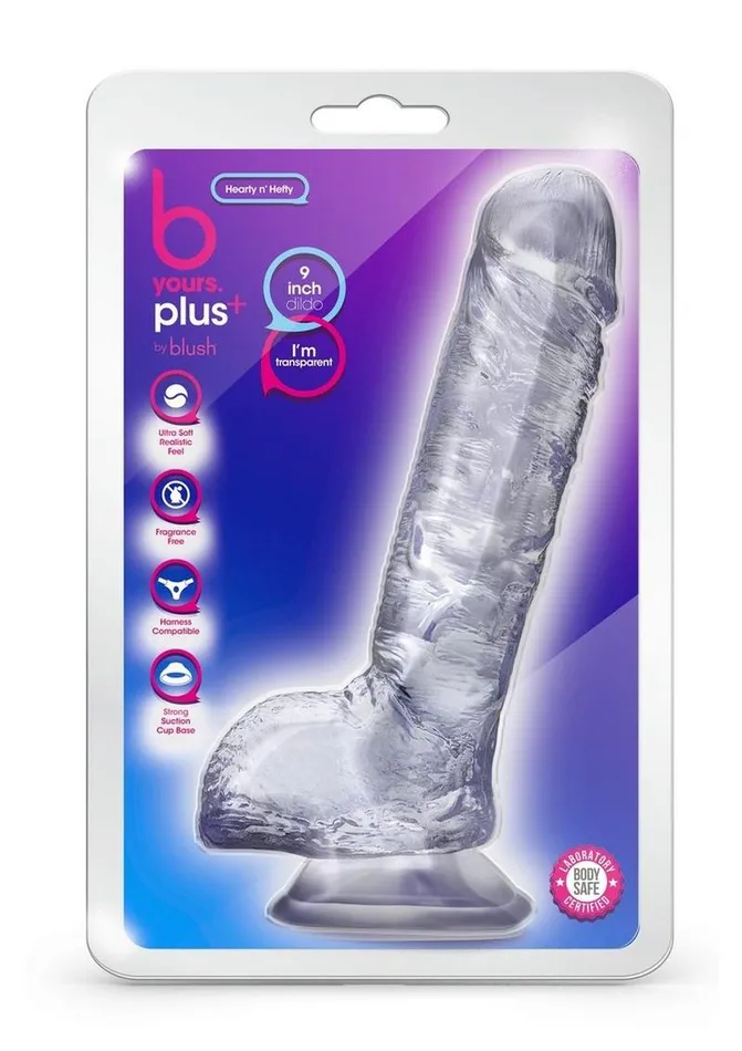 B Yours Female Sex Toys B Yours Plus Hearty N Hefty Realistic Dildo with Suction Cup