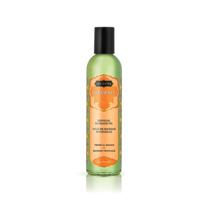 Kama Sutra Couples Naturals Massage Oil Tropical Mango 8 Fl Oz