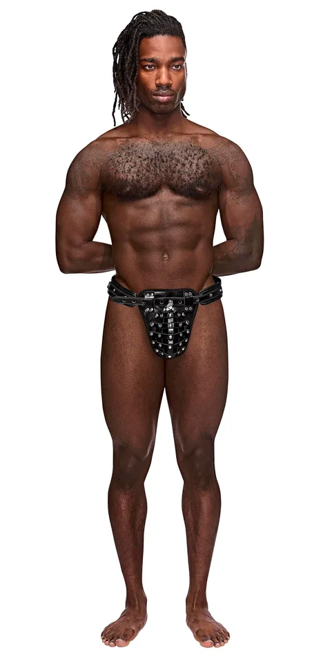 Male Power Teddies And Bodies Taurus Leather Thong One Size Black Male Power Teddies And Bodies Taurus Leather Thong One Size Black