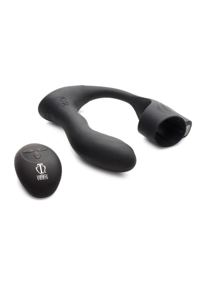 Male Sex Toys Trinity Men Trinity Men 7x Silicone Prostate Plug with Ball Stretcher and Remote Control
