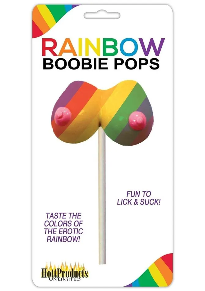 Rainbow Vibrators Rainbow Boobie Candy Pop